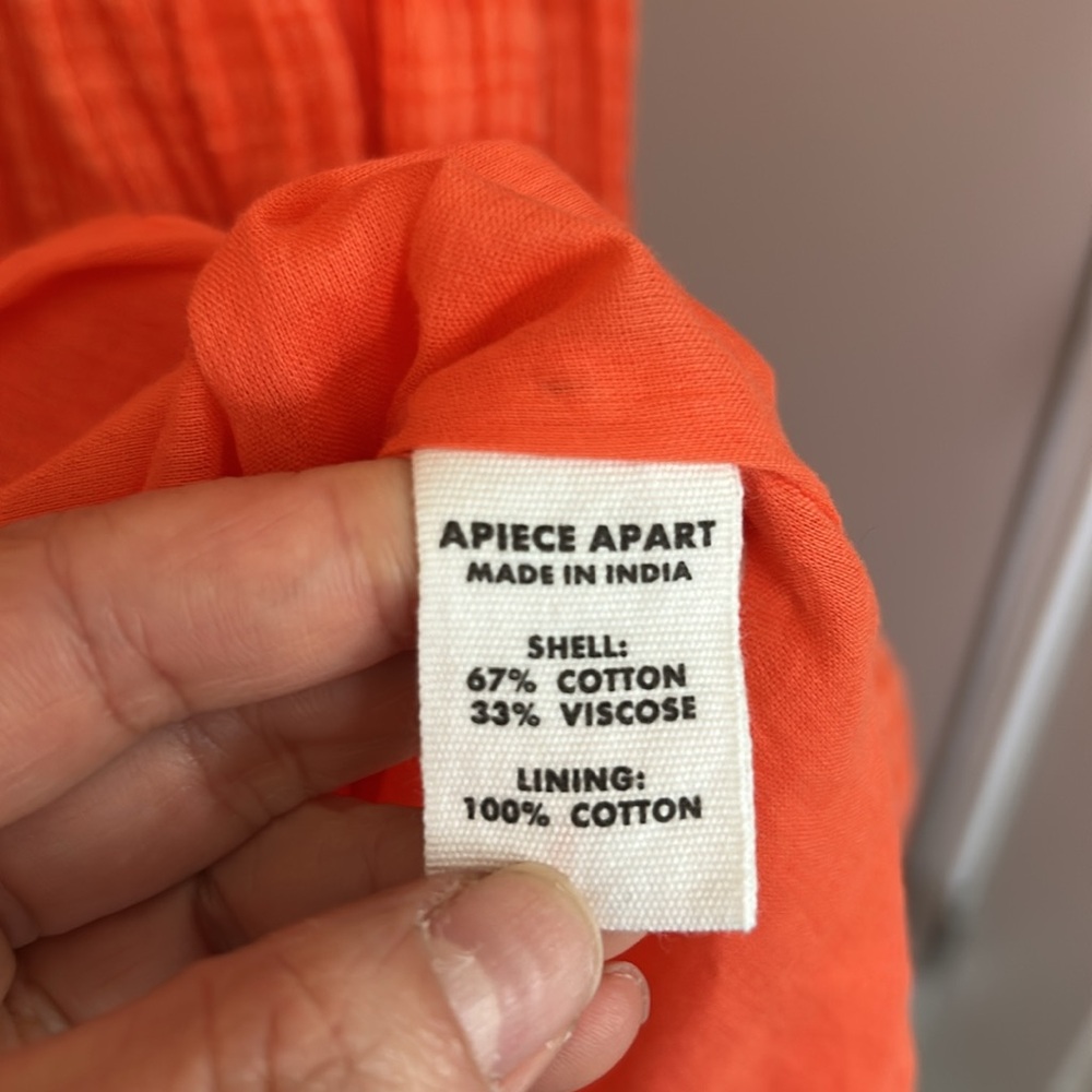 Apiece Apart Gauzy Cotton Blend Saluda Tier Maxi Dress In Nastu Size Small - Picture 10 of 14